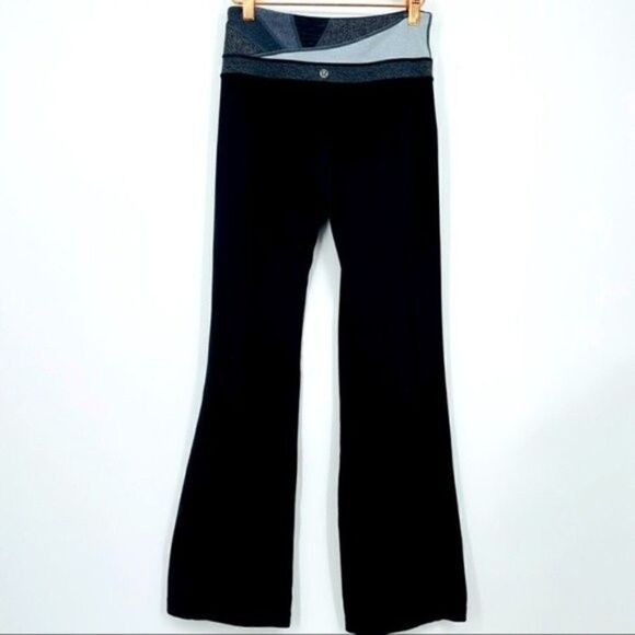 Lululemon Astro Groove leggings black blue gray 4 BoxB full length - Picture 5 of 5